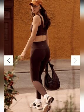 VARLEY 25" high-rise Brown leggings SIZE XL